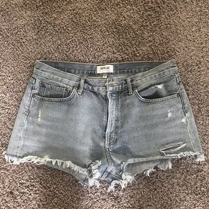 Agolde Parker Vintage Frayed Shorts Size 30.